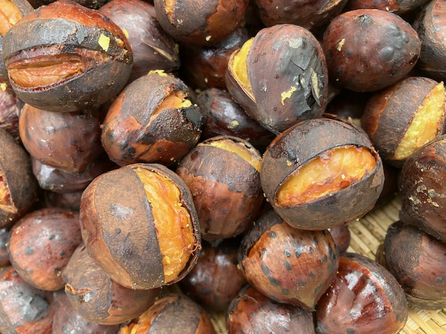 イベントでお出ししている焼き栗